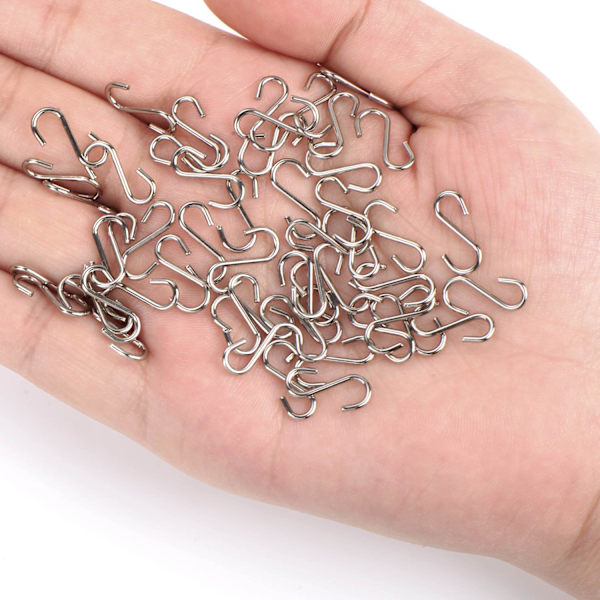 150 stk 0,55 tommer Mini S-kroker Koblinger S-formet krok med