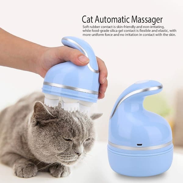 1 stycke (Blå) Elektrisk Hårbottenmassager, Handhållen Intelligent USB