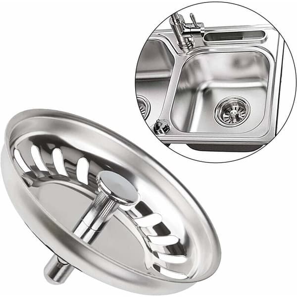 Klassisk afløbskurv diameter 79,3 mm, sæt med 2 rustfrit stål Ki
