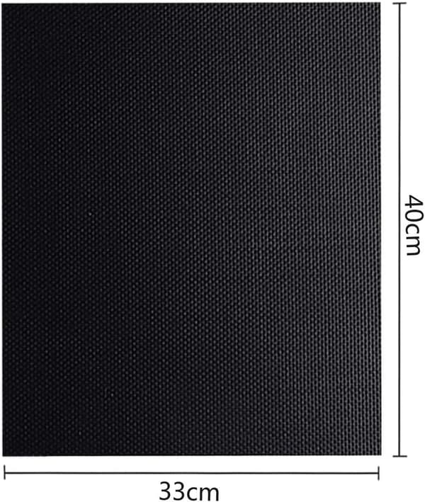 Grillimatto ulkogrilliin, 5 kpl, 40 x 33 cm, musta