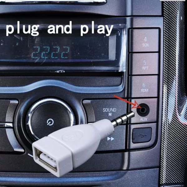 2x3,5 mm Han Audio Stikkontakt Til USB 2.0 Tilbehør