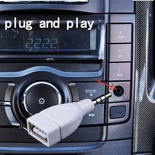 2x3,5 mm hannkontakt til USB 2.0 lydadapter