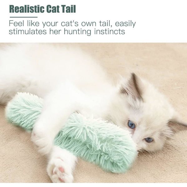 Plush Katt Leksak Kudde Djur Remsa Kastkudde med Kattmynta