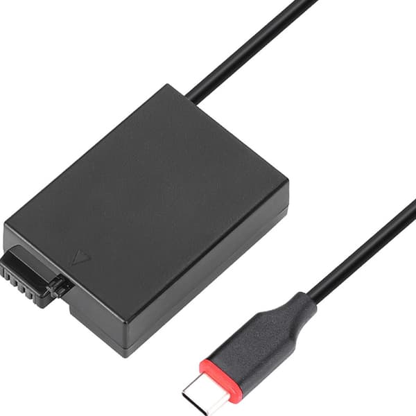 Typ-c till för Lp E8 Dr-e8 dummybatteri bärbar kameraströmkälla för Rebel
