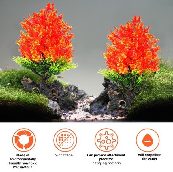 Simulerte vannplanter akvarium aquascape fiskebeholder
