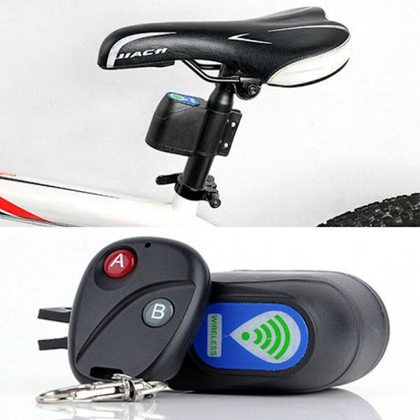 Trådlöst Larm Lås Cykel Säkerhetssystem med Fjärrkontroll