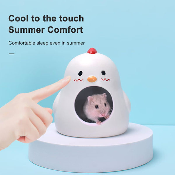 1 stykke(r) Keramisk Hamsterhus, Kyllingformet Hamsterhus