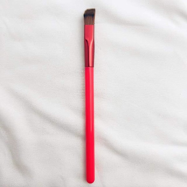 Multifunktionel øjenbrynsbørste, professionel øjenbrynsbørste, firkantet vinklet øjenbrynsbørste, ultratynd vinklet eyeliner makeup børste (øjenbrynsbørste)