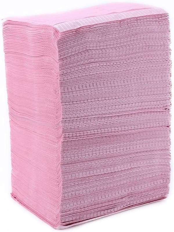 125 tannlegeforklær, 45 * 35 cm, 3-lags engangs vanntett