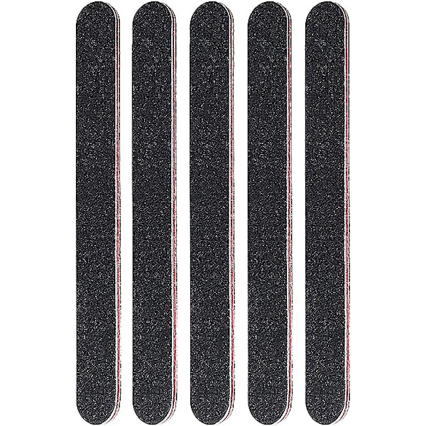 Set med 5 professionella nagelfilar, 100/180 dubbelsidiga nagelfilar