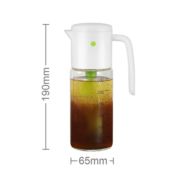 300 ml läckagesäker salladsdressingflaska, droppfri, mjukt grepp
