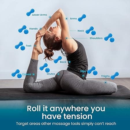 Massage Roller Sæt med Hårde Spidser - Perfekt til Plantar Fasciitis