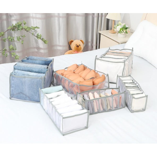 Åndbar Mesh Tøjopbevaringsboks Jeans, Undertøj, Garderobe