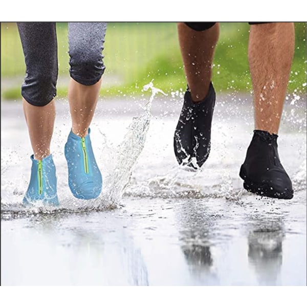 Waterproof Shoe Covers, Reusable Silicone Shoe Covers with Non-Sl