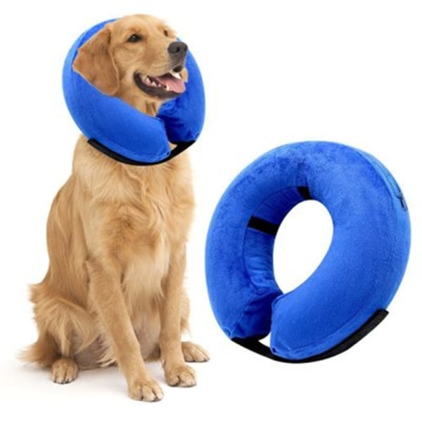 Skyddande uppblåsbart halsband för hundar och katter - Mjukt husdjur