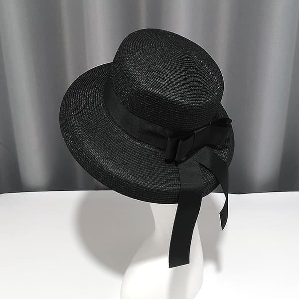 Solhatt for kvinner UPF 50+ - Sammenleggbar - Solbeskyttelse - Solhatt med slips