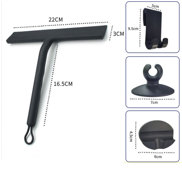Duschsqueegee - Svart (A)