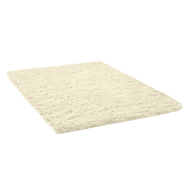 Fantastisk gulvtæppe, nemt at rengøre, til stue, soveværelse, Jikaix beige