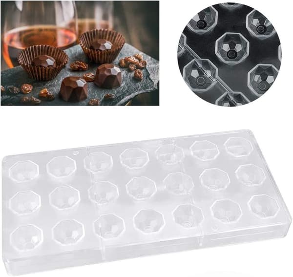 21 Hulls Chokoladeform, DIY Transparent Form, DIY Chokolade