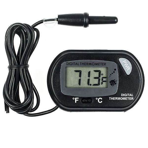 Akvarietermometer LCD Digital Termometer med Sugkopp