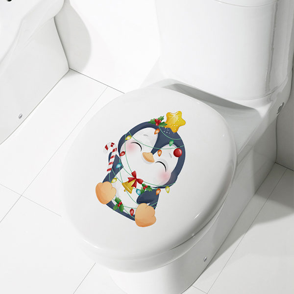 6-delt Toilet Sticker Julepyntssæt