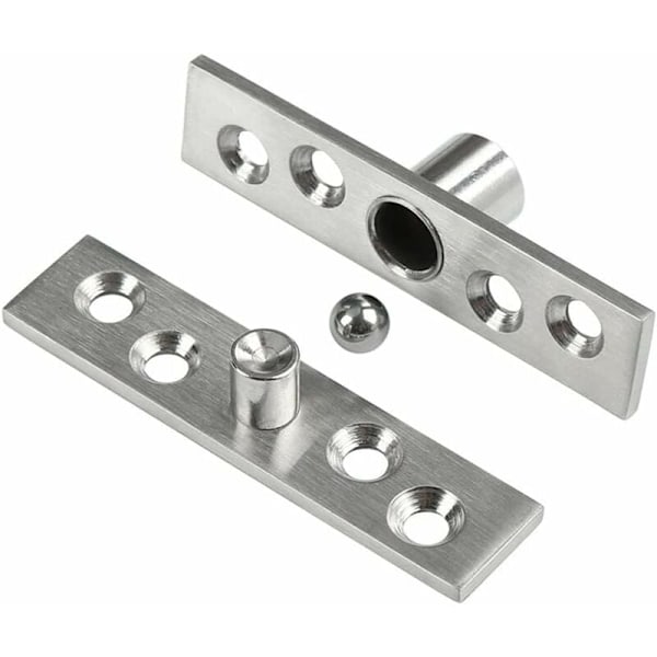 2pcs 360° Swivel Stainless Steel Hidden Door Hinge 100mm x 23.7mm