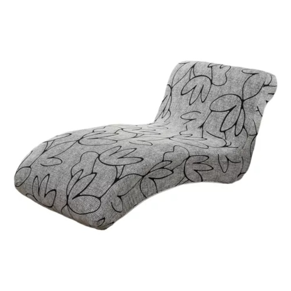 Elastisk Överdrag för Soffchaise, Utan Armstöd, i Jacquard