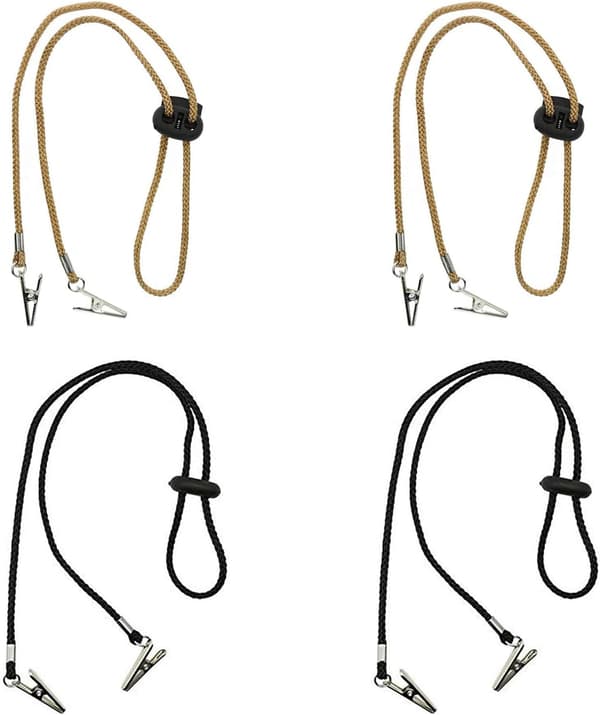 4-pack justerbar längd handduksklämma, justerbar handduksklämma
