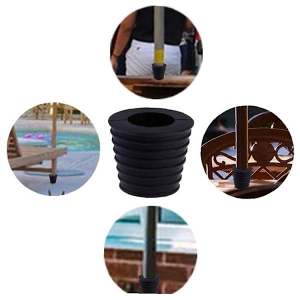 2x Gummi Parasol Keglekile For Base Holder Hulprop Table