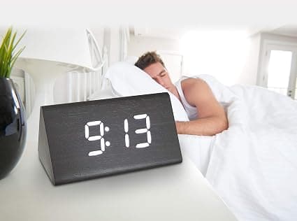 Enkla väckarklockor, Sängbordsklocka, Snooze-funktion,