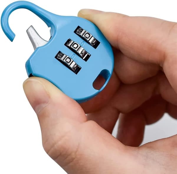 Kombinationsslås, Kombinationspadlock, 5 stk. Mini-Kodelåse,