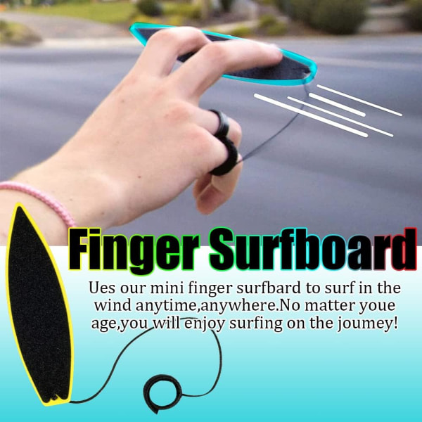 Finger Skateboard - Mini Surf Finger Surfboard Leke - Ride the