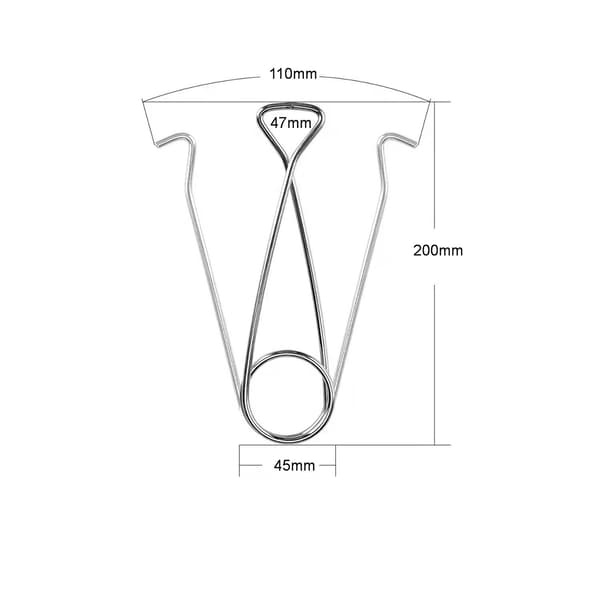 Fiskekæbe-spreder 1 stk. Rustfrit Stål Vandflaske Hanger