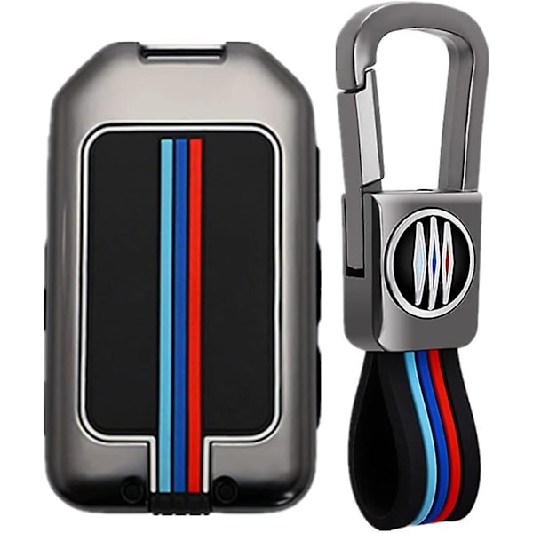 Zink-legering Bilnyckelfodral för Volvo S90 V90 Xc60 Xc40 Xc90 4 Knappar Keyless 360 Vattentät Skydd Med Fluorescens (matt Färg)