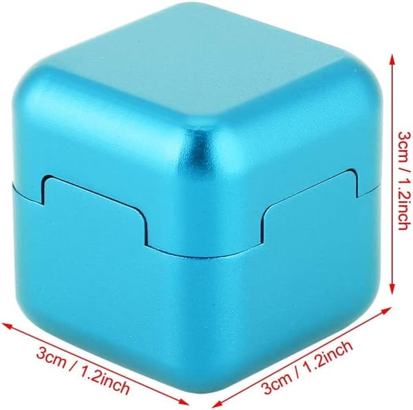 1 stk. billardkridtholders aluminium bærbar mini magnetisk