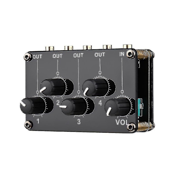 1-til-4-ud Passiv Mixer Modul Mini Stereo 4-kanals Passiv Mixer Lyd Mixer 1 Lydindgang Til 4 O 1-til-4-ud