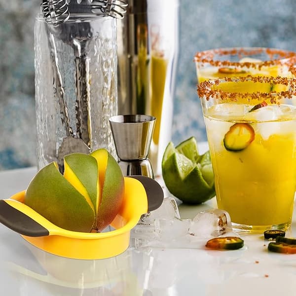 Mango Kutter, Deler og Fjerner Steinen, Sklisikkert Håndtak, Rustfritt Stål