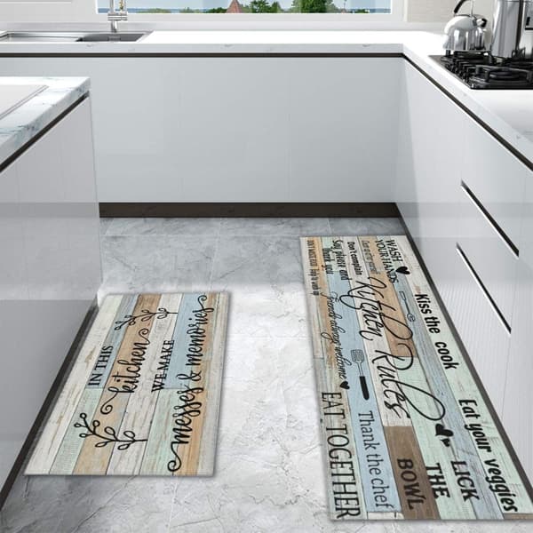 Bondgårds Köksmatta Set om 2 17”x23“+17'' X 47''