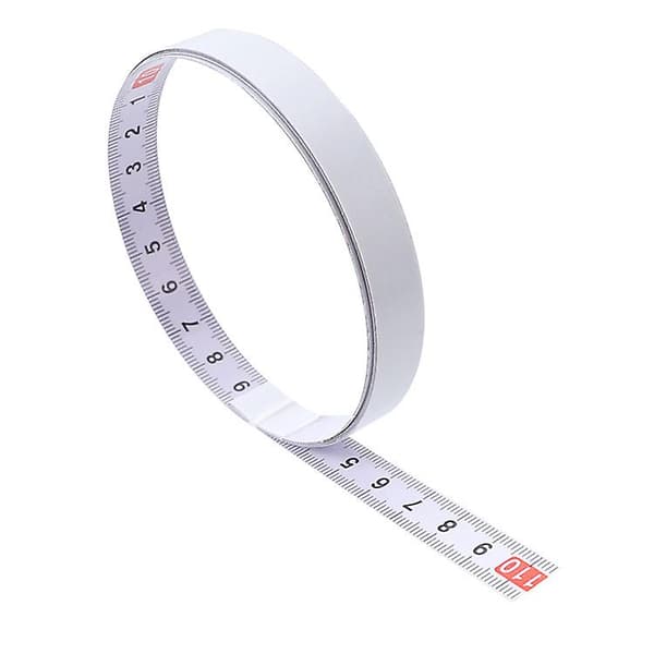 Pit-mittanauha 1m/13mm liima, valkoinen