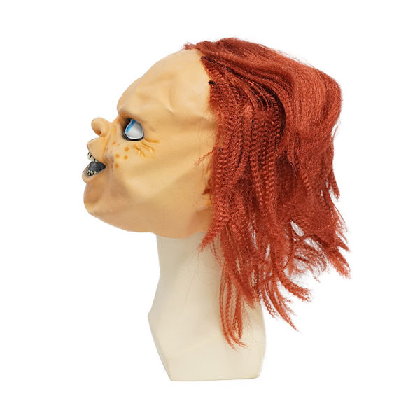 Halloweenmask, spökdockemask, vuxen Halloweenmasker/latex