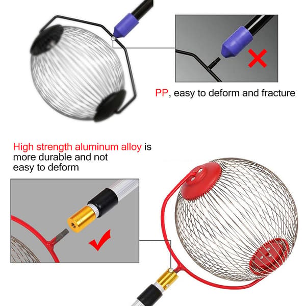 1 stk Hagefruktplukker Rullende nøttehøster med