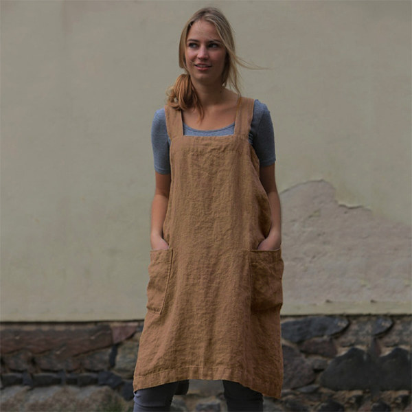 Kvinnors Chasuble Förkläde Kvadrat (S) Matlagning Kök Trädgård