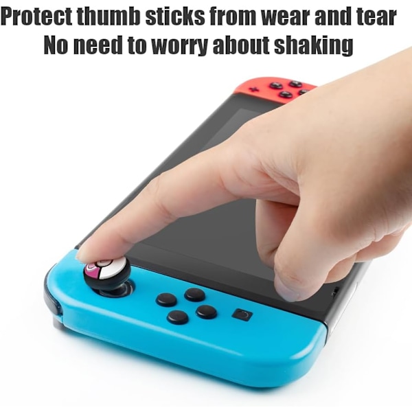 Switch Joycon Tumgreppskåpor, Mjuka Silikon Joystick-skydd Kompatibla med Nintendo Switch/OLED/Switch Lite, Analo