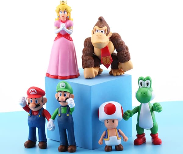 6-osainen Mario-lelusetti