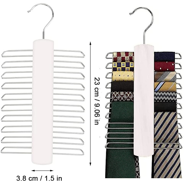 2 stycken bälteshängare, slipshållare, träklädhängare, 20