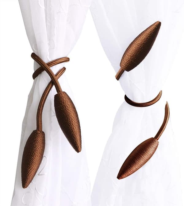 2 stk. Gardinbindere Klips Kreative Vindue Gardin Twist Binde