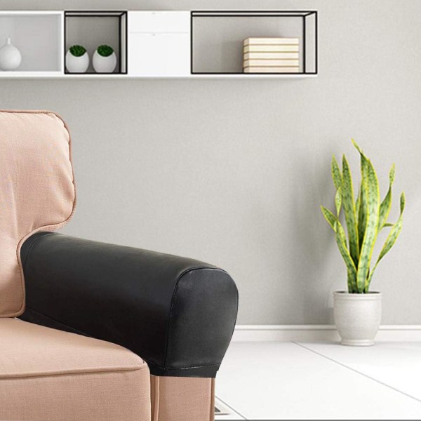 1 Par PU-Läder Soffa Armskydd Fåtölj Armskydd Stretch