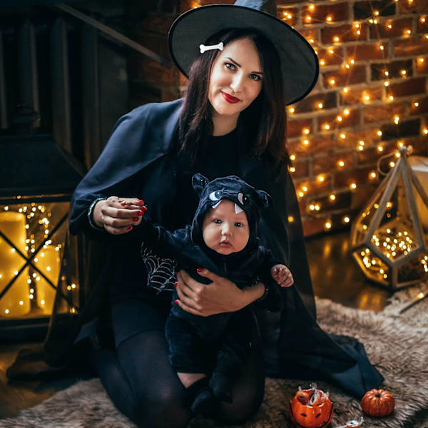 4 hvite Halloween bein hårklipp, bein hårklipp for kvinner