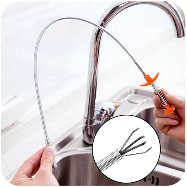 Avloppsrensare Stickor Propplösare Rengöringsverktyg 60 cm Rör