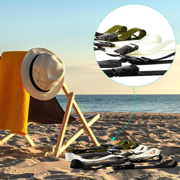 Folding Strandstol Justerbar Stropp Universal Erstatning Strand